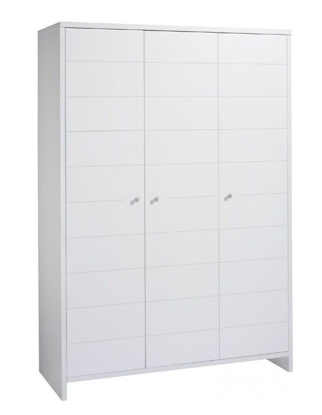 Schardt Armoire B B Portes Bois Laqu Blanc Eco Stripe