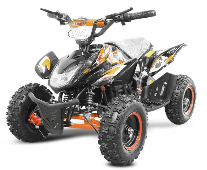 Jumpy de luxe 800W orange 6 Quad électrique LesTendances fr