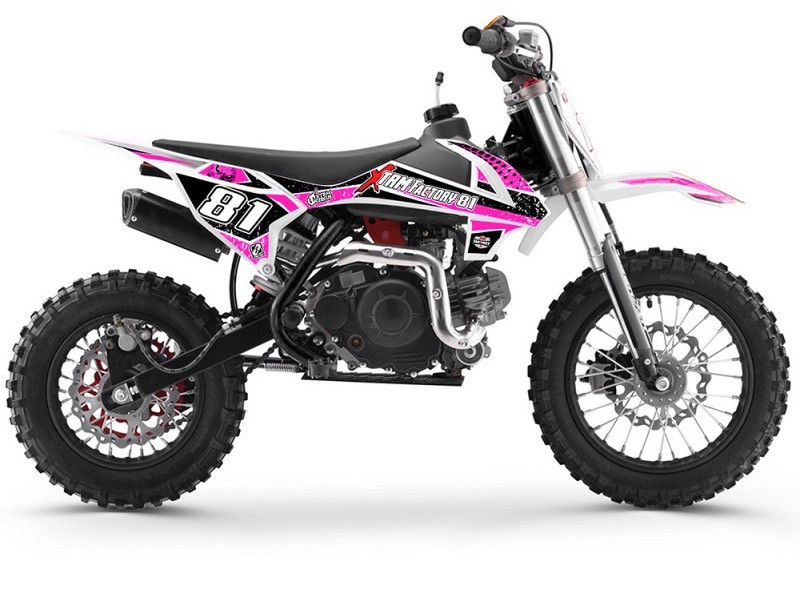 Moto Cross Enfant 60cc Automatique Rose Et Noir Super Racing