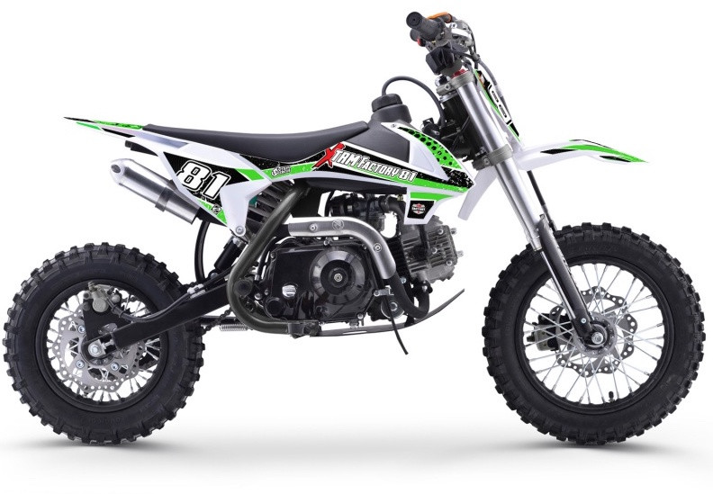 Moto Cross Enfant Cc Automatique Vert Et Noir Mx