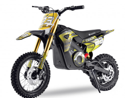 Moto électrique enfant Tigre 1100W Lithium 36V 12 10 orange