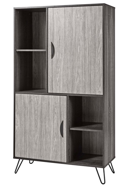 Armoire de rangement moderne vintage chêne gris oak Broday