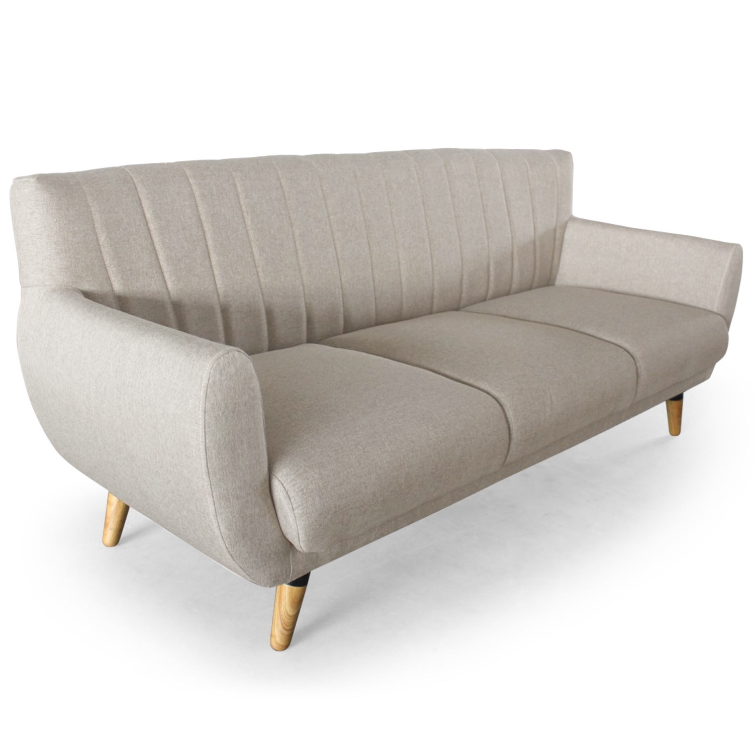 Canapé scandinave 3 places Beige Margo | LesTendances.fr