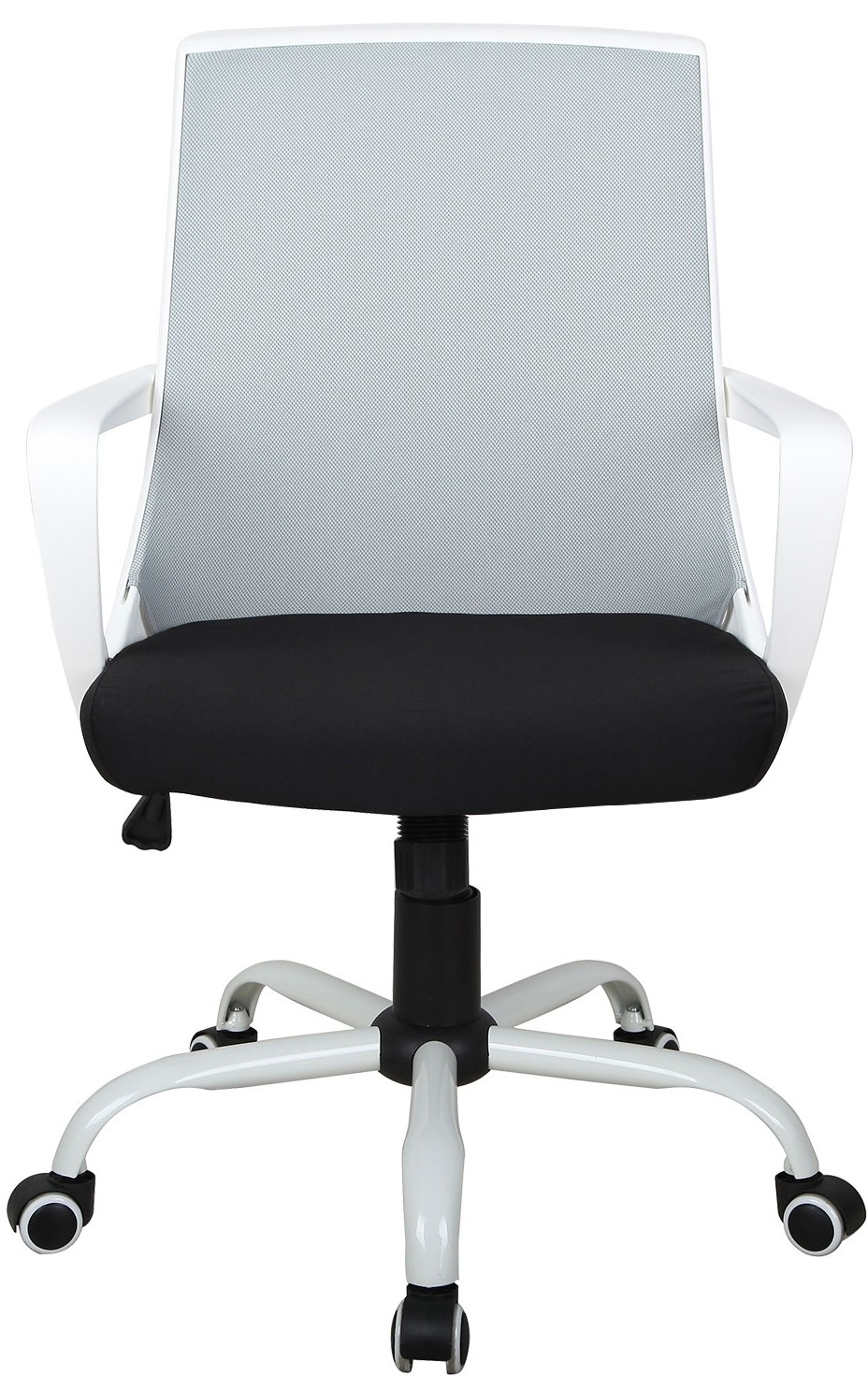 Chaise de bureau blanc et gris clair Gianni  LesTendances.fr