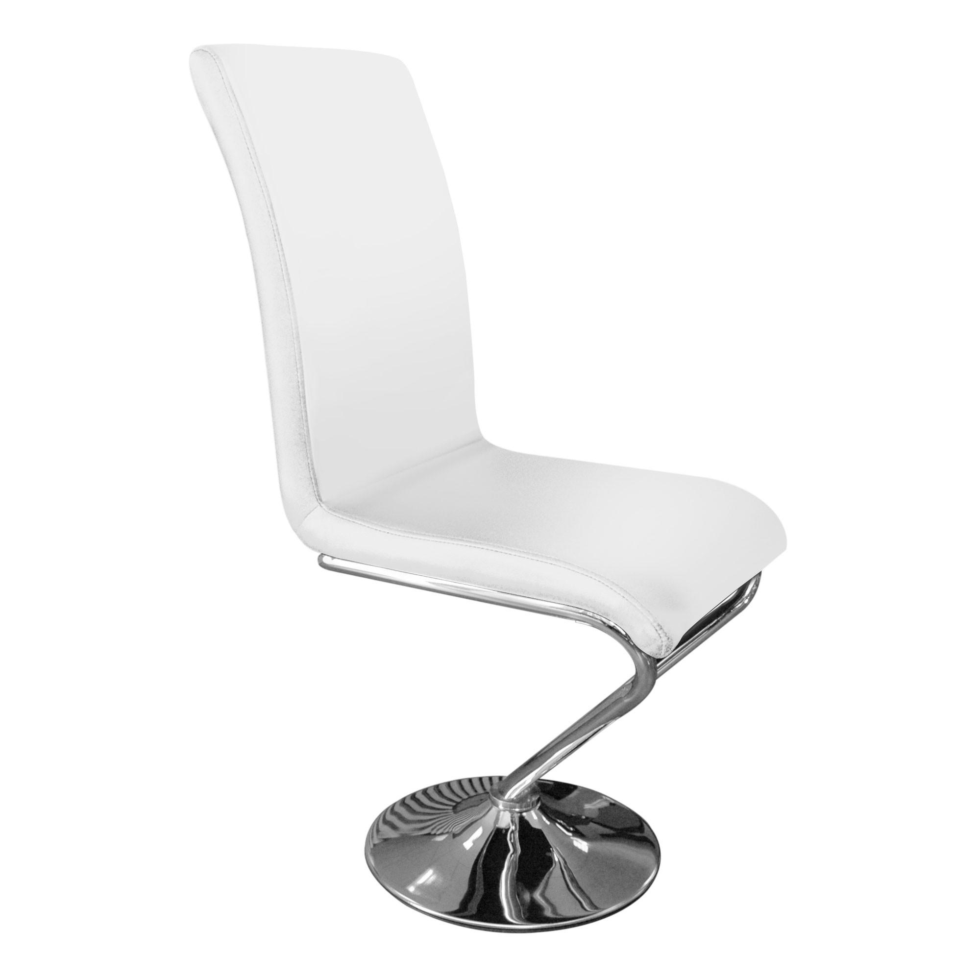 Chaise design simili Blanc Kazen  Lot de 6  LesTendances.fr