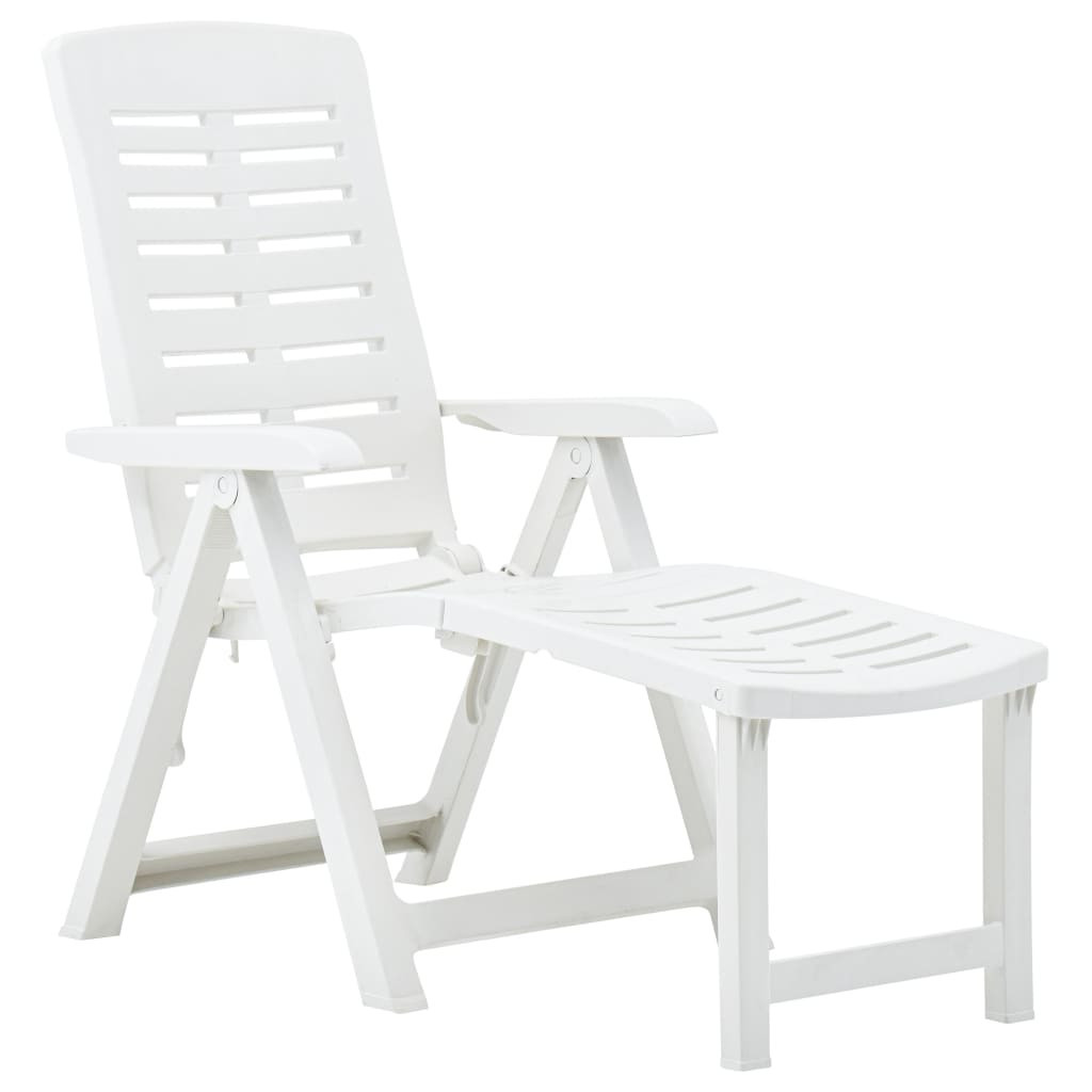 Octane  Chaise longue pliable Plastique Blanc  LesTendances.fr