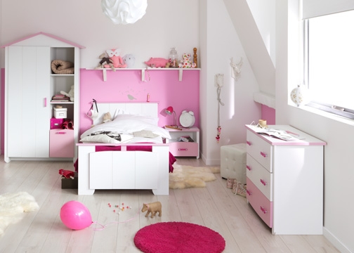 Chambre blanche et rose Betty - LesTendances.fr