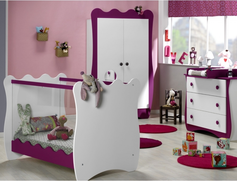 Bebe Provence Chambre Complete Bebe Blanc Et Prune Doudou Lestendances Fr