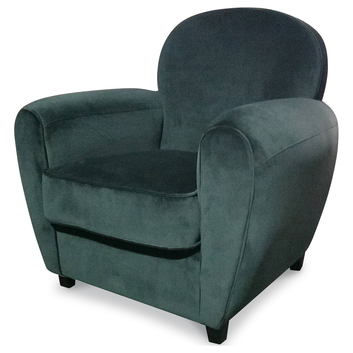 Fauteuil club velours vert menthe Cuba LesTendances.fr