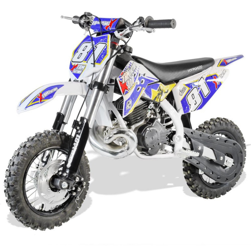  Moto cross  50cc 2T bleu 3 5 cv Falko 14 12 LesTendances fr