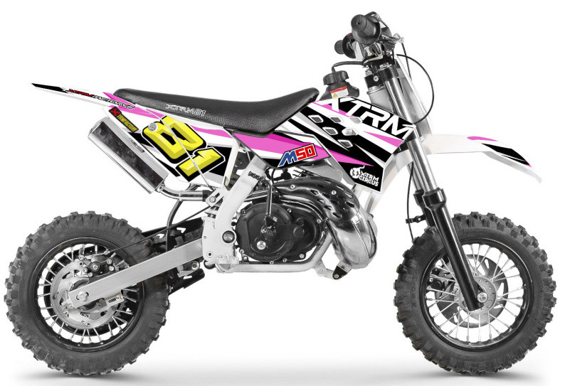  Moto cross  50cc 2T rose  3 5 cv Falko 10 10 LesTendances fr