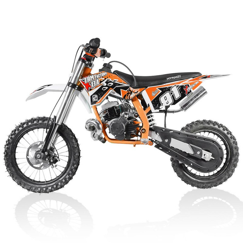 Moto cross 50cc Racing 14/12 3.5cv automatique Kick starter orange