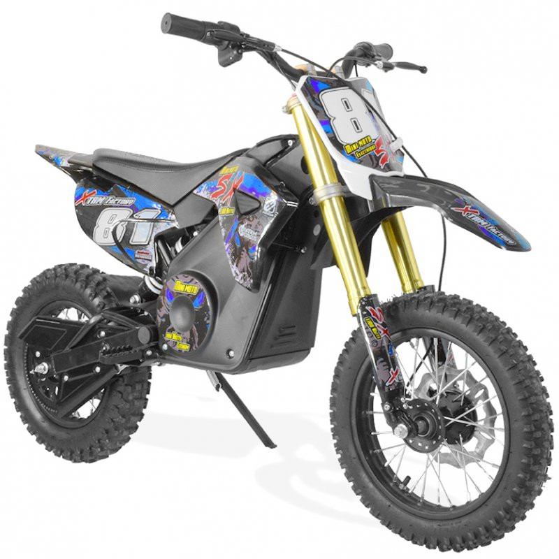  Moto cross  lectrique 1300W lithium 48V SX bleu 14 12 