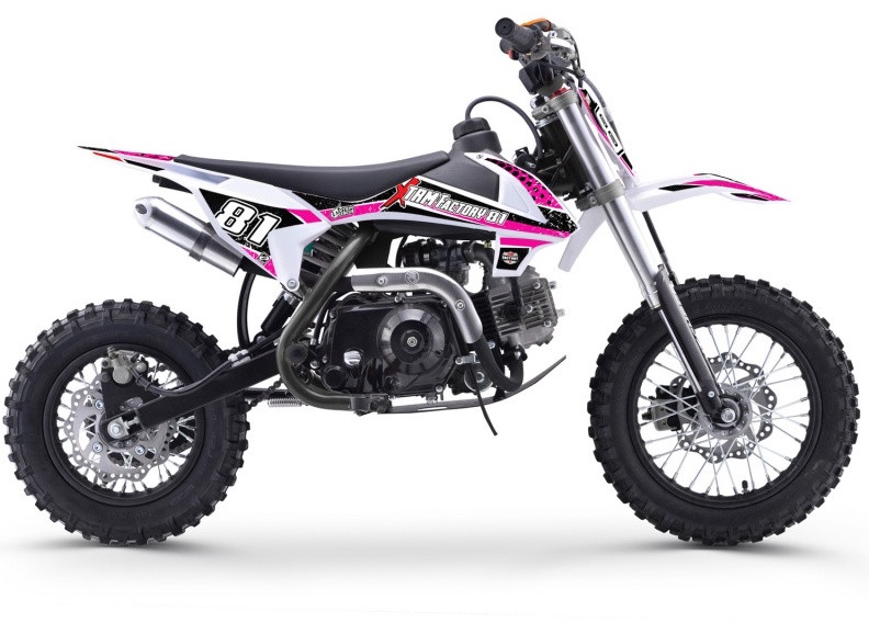  Moto  cross enfant  70cc automatique rose et noir MX70 12 10 