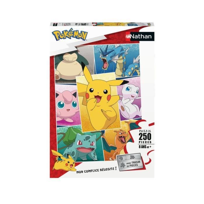 POKEMON - Puzzle 250 pieces - Types de Pokémon - Nathan | LesTendances.fr