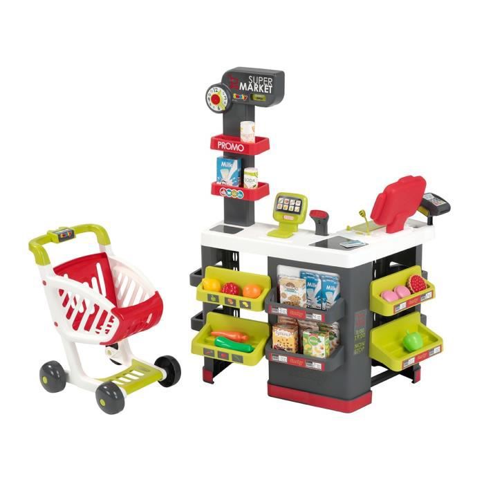 Smoby Supermarket Marchande Pour Enfants Avec Accessoires Des