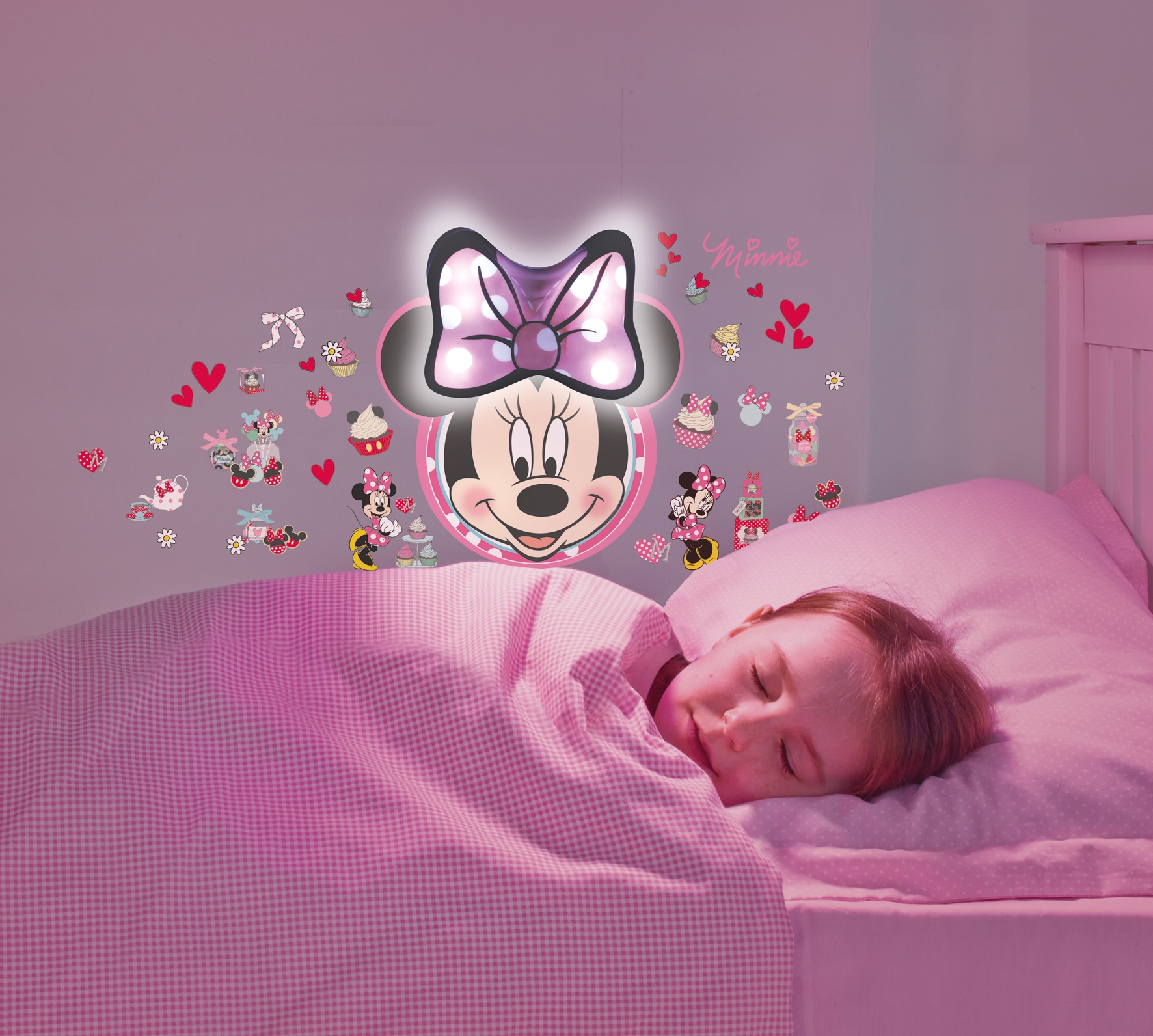 Applique Murale Minnie Stickers lumineux Minnie Mouse | LesTendances.fr Applique Murale Minnie