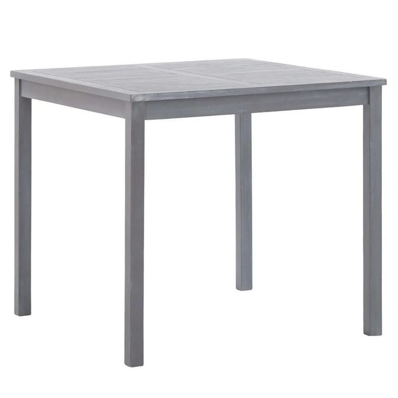 Octane - Table de jardin carrée pliable acacia massif gris Daiss 80 cm