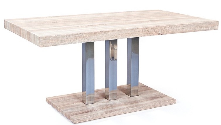 Table rectangulaire Chêne Acier Kazo | LesTendances.fr