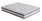 Lit coffre capitonné Velours Noir 140 Kim + Matelas mémoire 24 cm